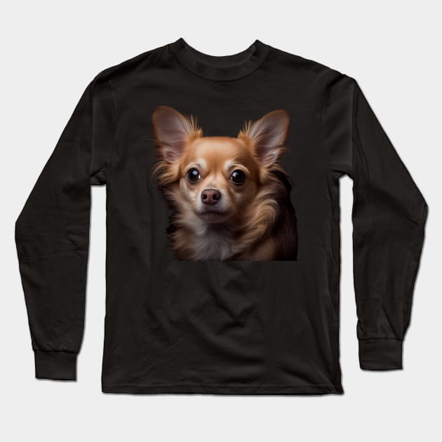 Cute Chihuahua - Gift Idea For Dog Owners, Chihuahua Fans And Animal Lovers Long Sleeve T-Shirt by PD-Store